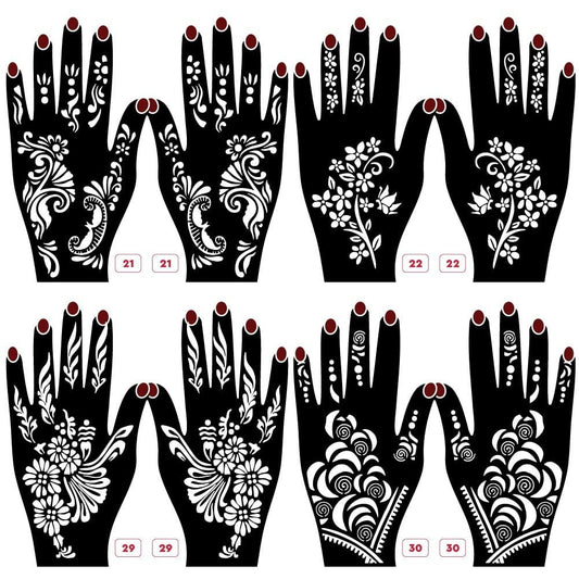 4 Set Apcute Mehandi For Hands